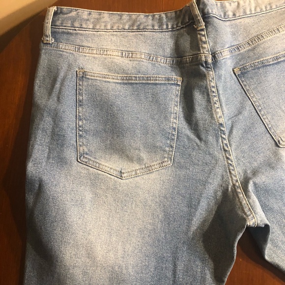 NWOT Fashion Nova Ryda Moto Skinny Jean - Light/Wash Size 42 - Picture 3 of 11